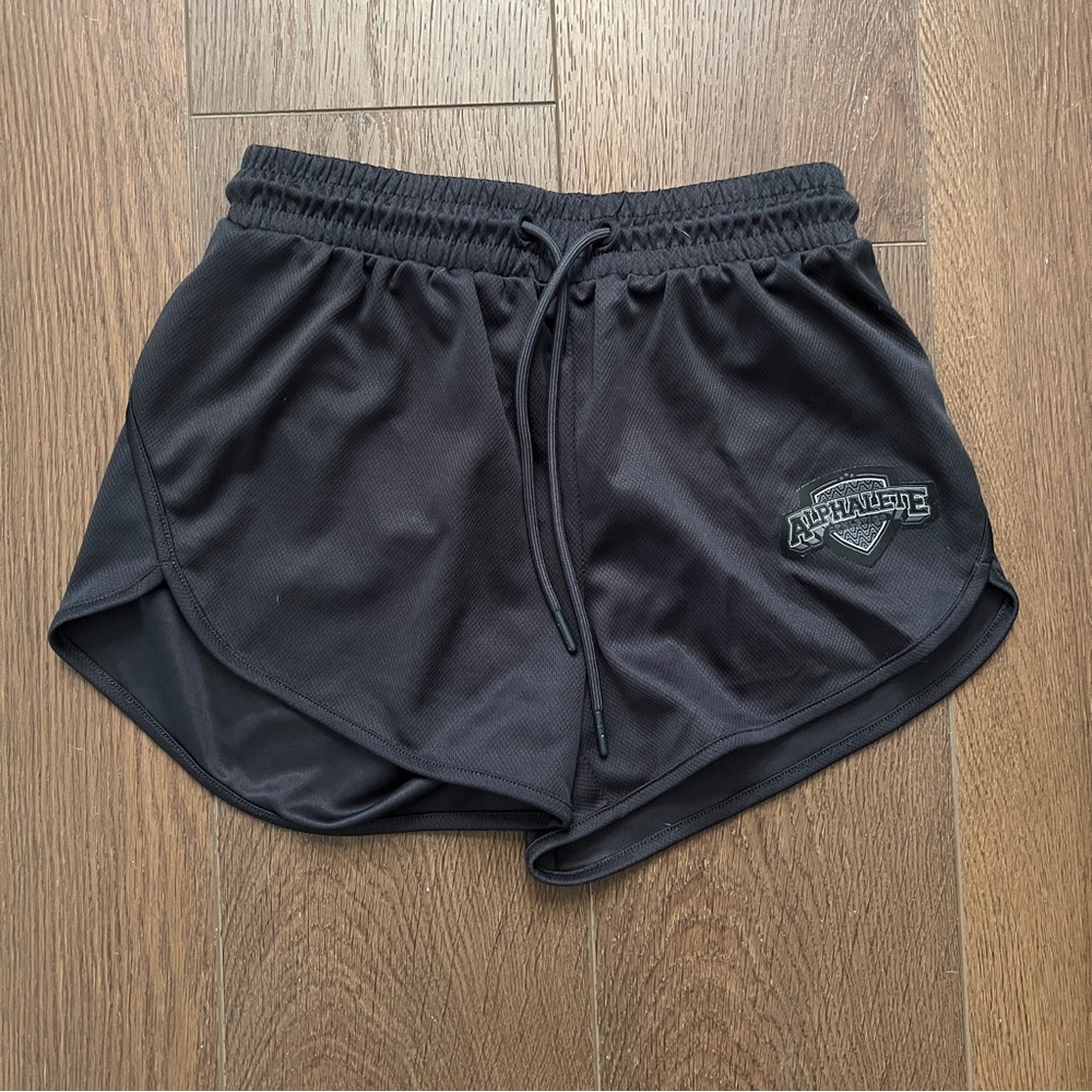 Alphalete High Waisted Mesh Athletic Shorts